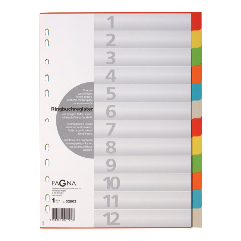 PAGNA intercalaires A4, 10 pièces, 5 couleurs