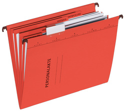 PAGNA personeelsdossier, karton, 5-vaks, rood