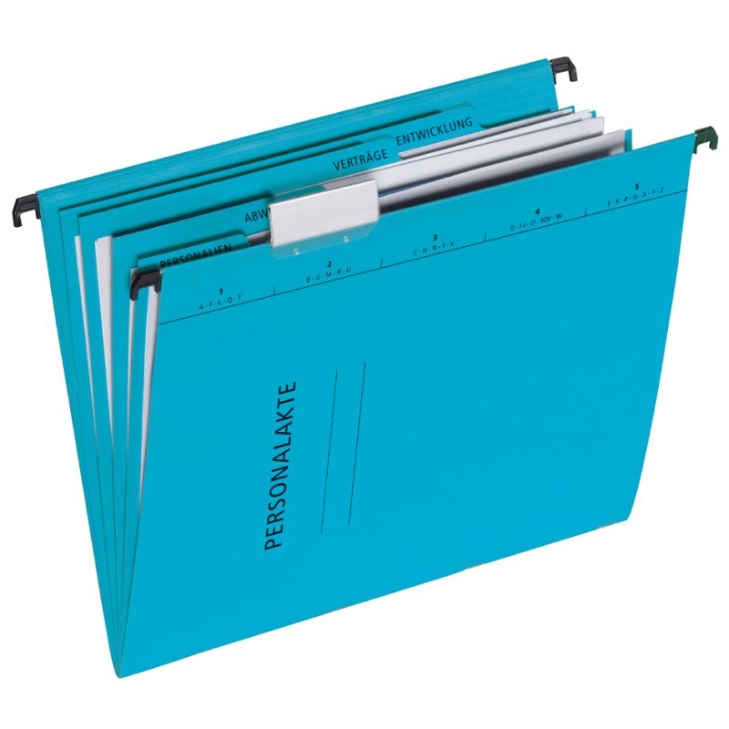 PAGNA dossier personnel, cartonné, 5 sections, bleu