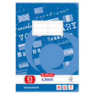 herlitz woordenboekschrift x.book, A5, 3 kolommen, 40 bladen
