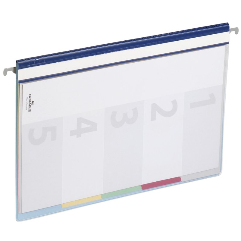 DURABLE organisatiemap DIVISOFLEX, A4, blauw, 5 vakken