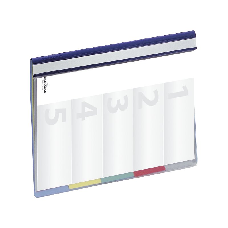 DURABLE organisatiemap DIVISOFLEX, A4, blauw, 5 vakken