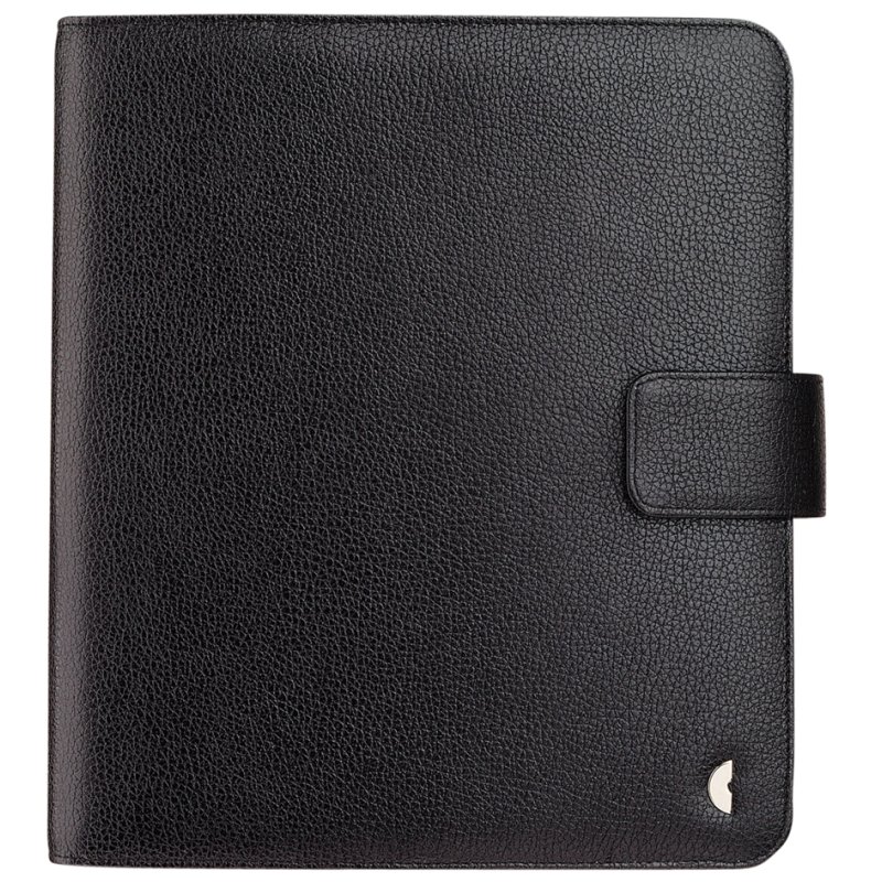CHRONOPLAN agenda Standard A5 Compact, zwart, volledig rundleer, ringmechaniek