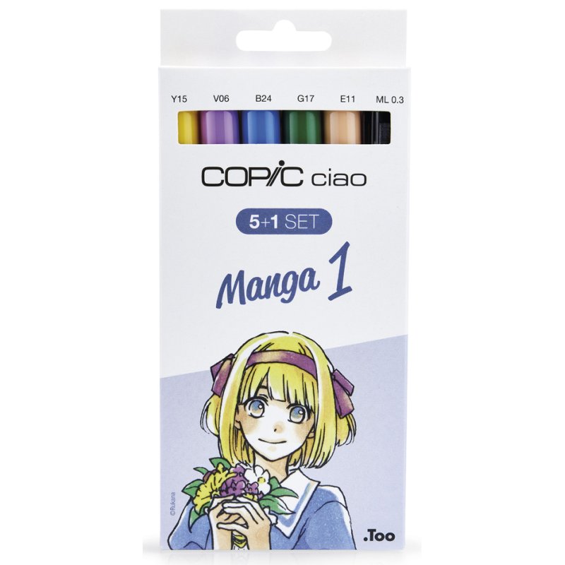 COPIC Ciao markers set Manga 1, 5 markers and multiliner, alcohol-based