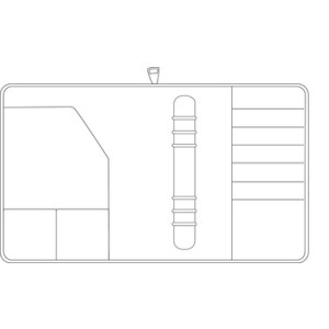CHRONOPLAN agenda Mobil A5 beginner, kunstleer, zwart, ringmechaniek