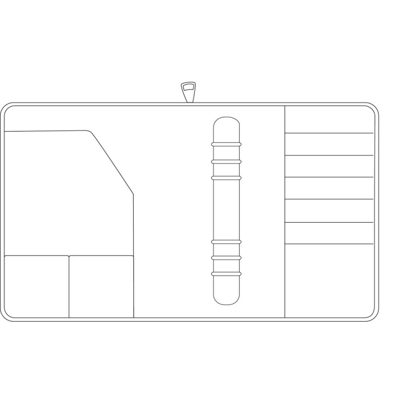 CHRONOPLAN agenda Mobil A5 beginner, kunstleer, zwart, ringmechaniek