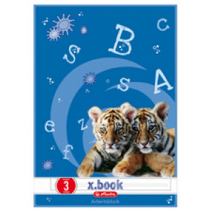 herlitz schrijfblok x.book A4, gelinieerd, 50 vel