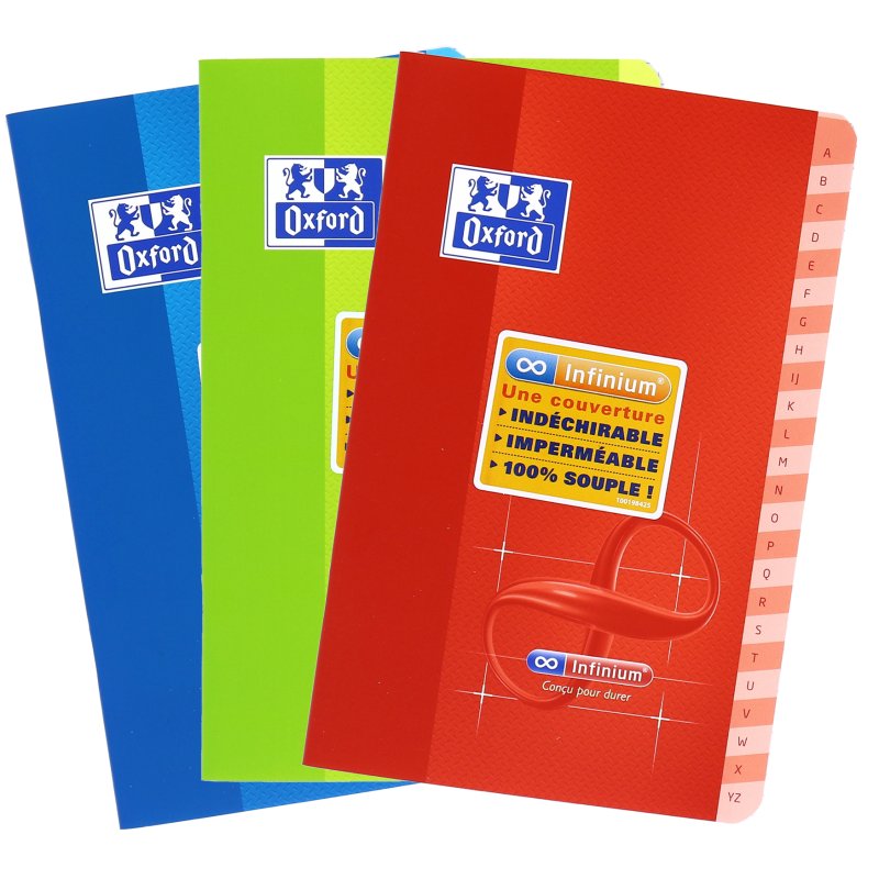 Oxford Infinium adresboek A-Z, 90×140 mm, geruit, 48 vel