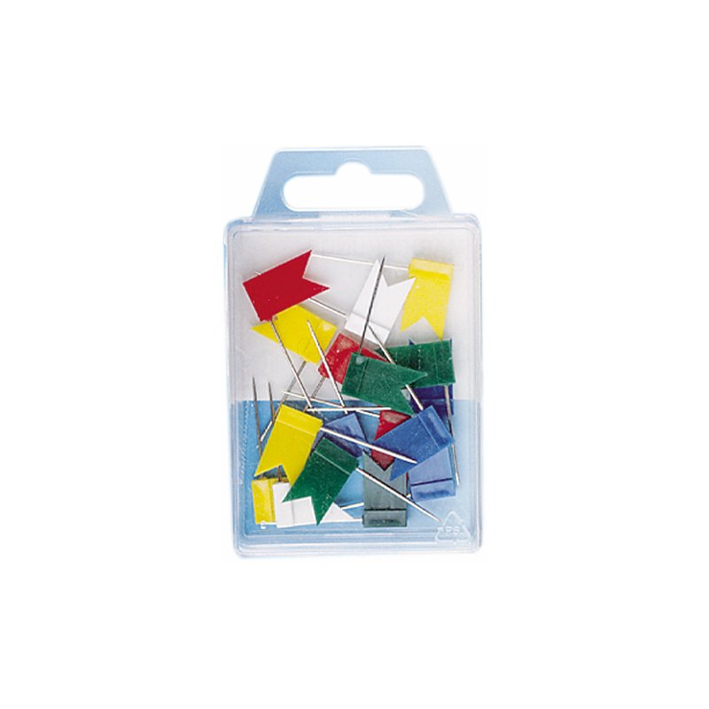 WEDO marker flags, sorted by colour, 18×10 mm, 20 pieces