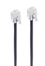 shiverpeaks modulaire kabel RJ11, zwart, 10 m, 4-adrig