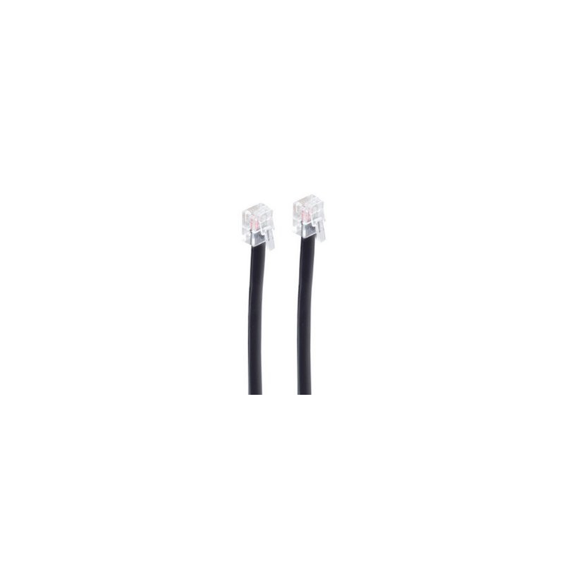 shiverpeaks BASIC-S câble modulaire RJ11-RJ11, noir, 3,0 mètre