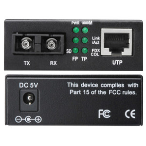 DIGITUS gigabit mediaconverter, RJ45/SC, enkelmodusvezel, 10 km bereik