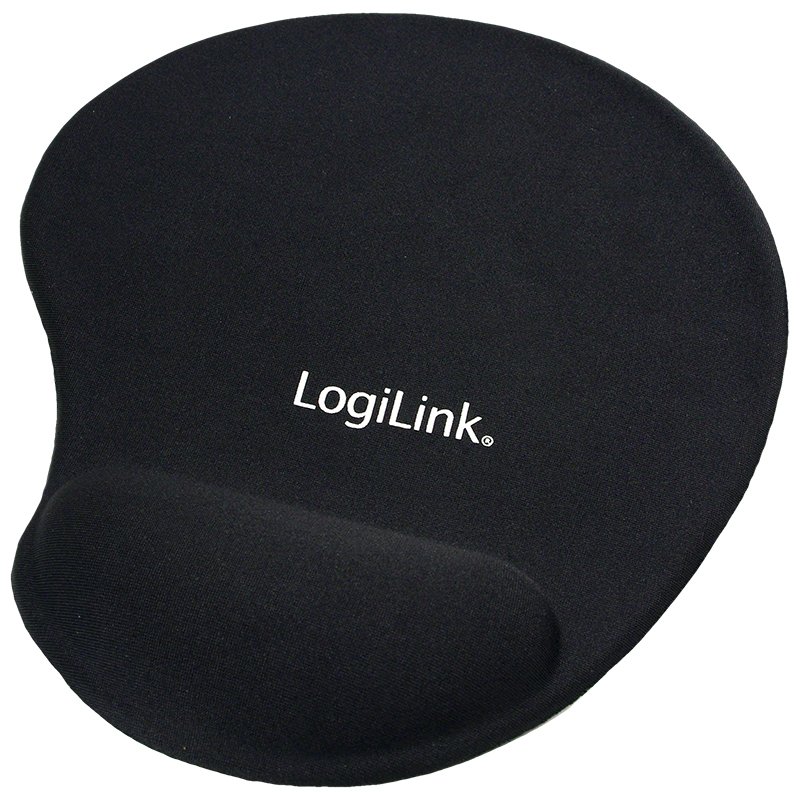 LogiLink repose-poignet avec tapis de souris gel, rose, 235×200×30 mm