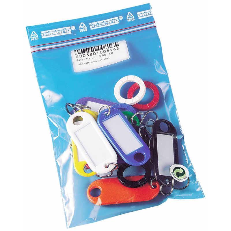 WEDO porte-clés avec crochets en S, assortiment coloré, 10 pièces