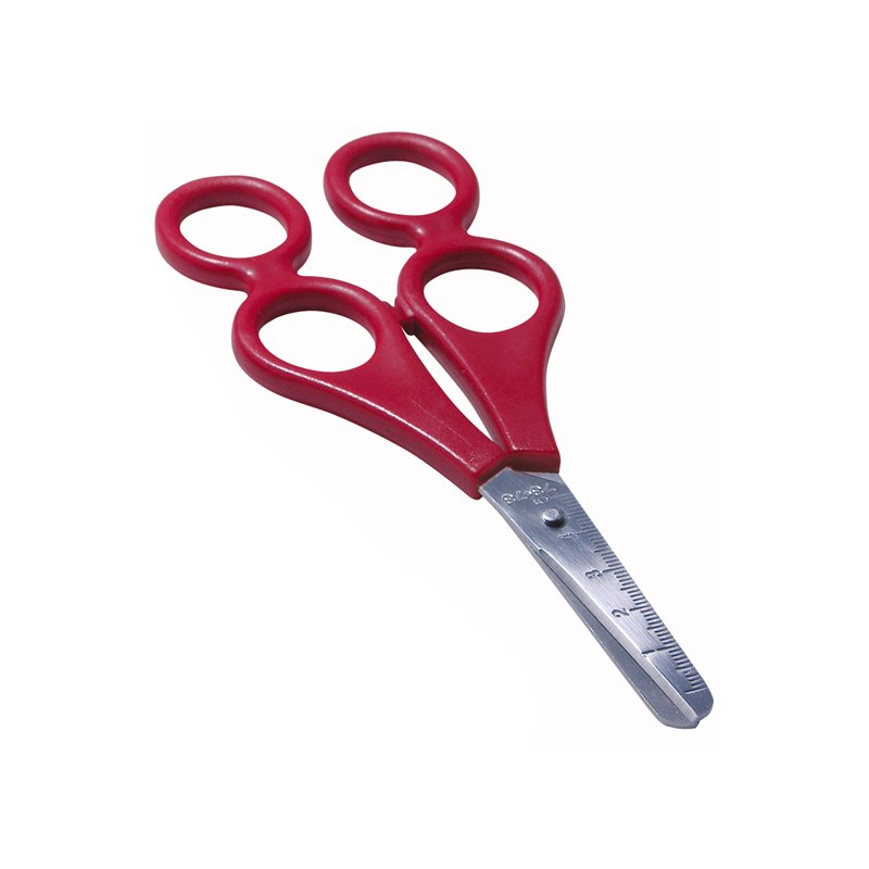 WEDO ciseaux de thérapeute, pointes rondes, rouge, 170 mm