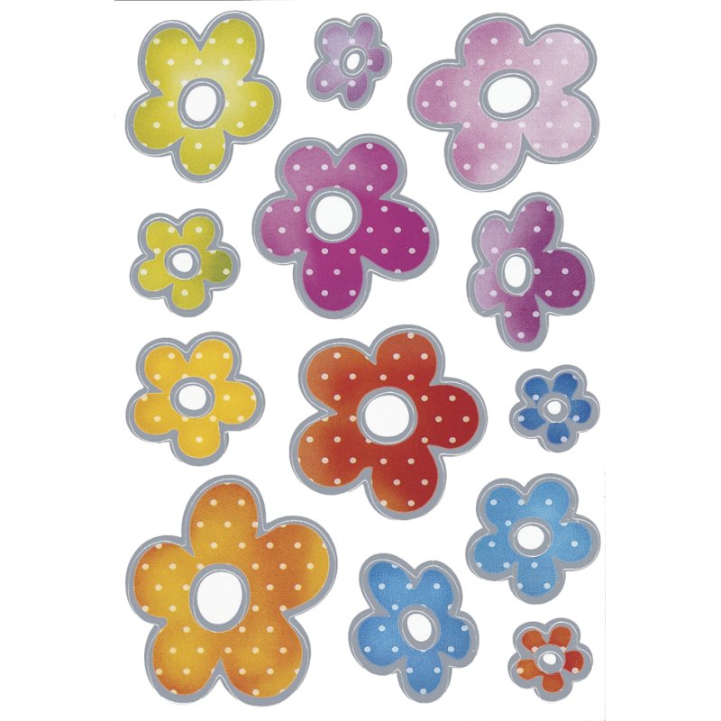 HERMA stickers décoration tournesols, papier auto-adhésif, 3 feuilles de 9 stickers
