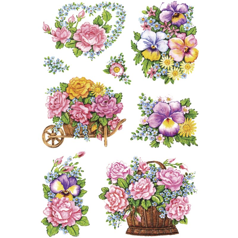 HERMA stickers décoration tournesols, papier auto-adhésif, 3 feuilles de 9 stickers