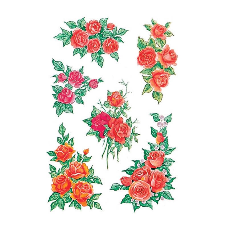 HERMA gommettes Décoration fleurs, auto-adhésives, 3 feuilles à 6 pièces