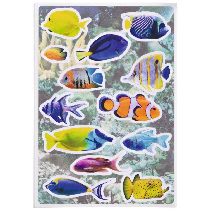 HERMA stickers Poissons, auto-adhésifs, papier, 3 feuilles à 14 pièces