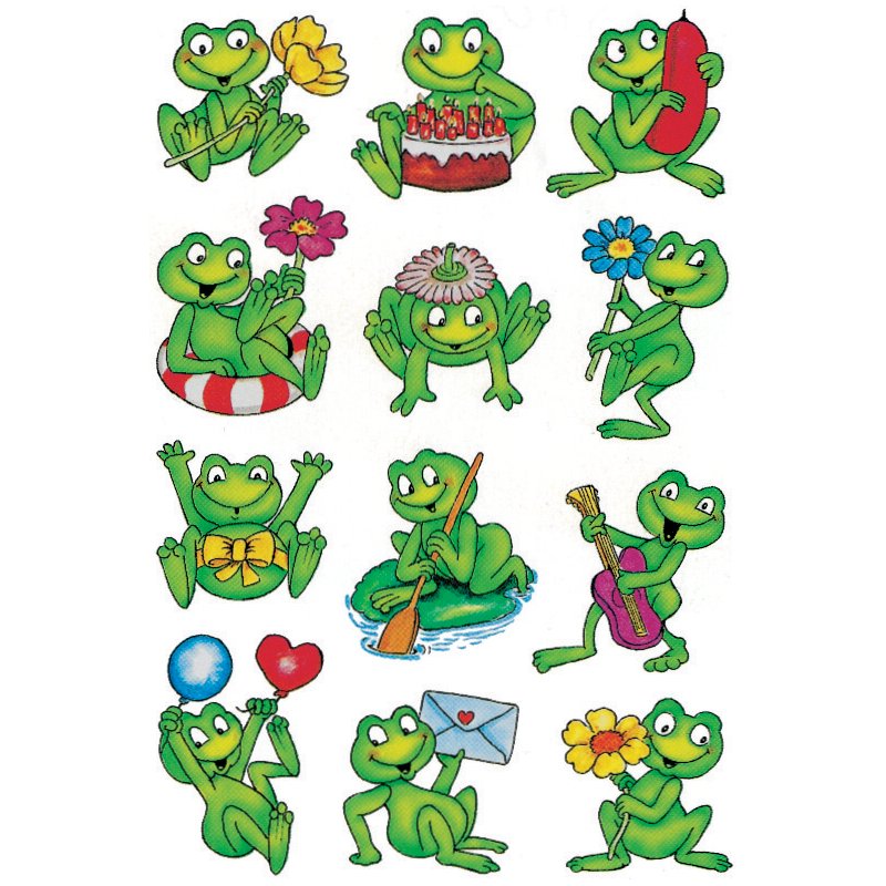 HERMA stickers Poissons, auto-adhésifs, papier, 3 feuilles à 14 pièces