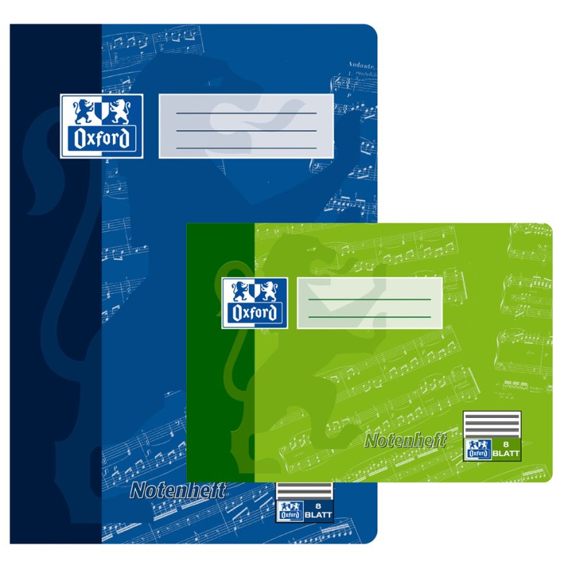 Oxford cahiers A4, non-lignés, 8 feuilles, 90 g/m²