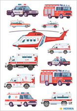 HERMA etiketten Amerikaanse Oldtimers, zelfklevend, papier, 3 vel à 8 stickers