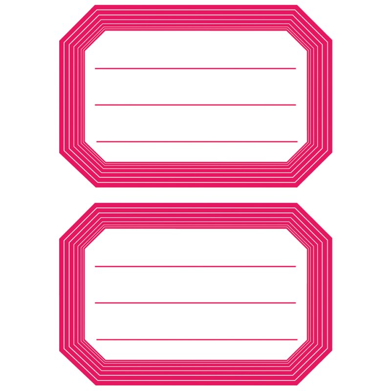 HERMA etiketten voor boeken, blauwe rand, 76×35 mm, 18 stuks