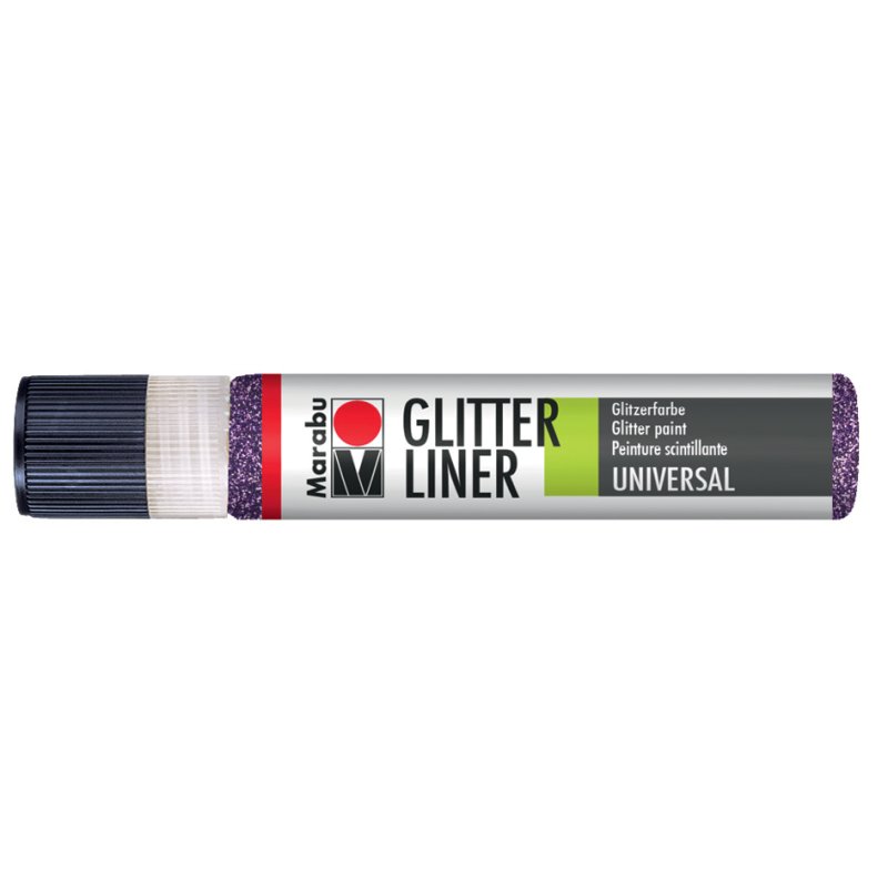 Marabu Glitter Liner effectverf, glitter lavendel, 25 ml