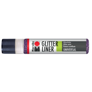 Marabu Glitter Liner effectverf, glitter lavendel, 25 ml