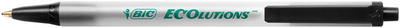 BIC drukbalpen ECOlutions Clic Stic, zwart, 0,32 mm, 62% gerecycled kunststof