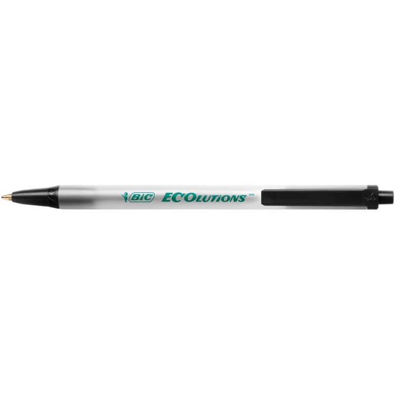 BIC stylo à bille rétractable ECOlutions Clic Stic, bleu, 0,32 mm, 62% plastique recyclé