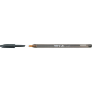 BIC balpen Cristal Large, zwart, 0,42 mm, documentechte inkt