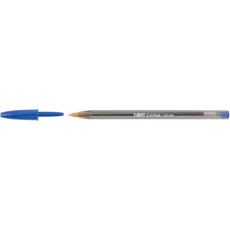 BIC balpen Cristal Large, blauw, 0,42 mm, documentechte inkt