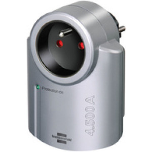 brennenstuhl brandvertrager met overspanningsbeveiliging, Primera-Line, zilver/zwart, 4500A