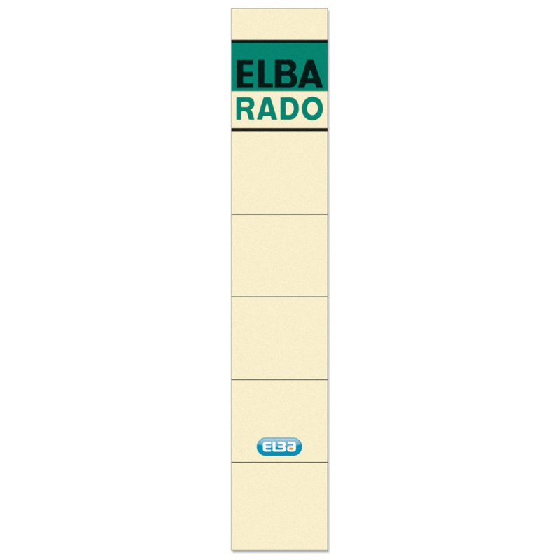 ELBA étiquettes dos de classeur, autocollantes, largeur de dos 50 mm, 10 pièces