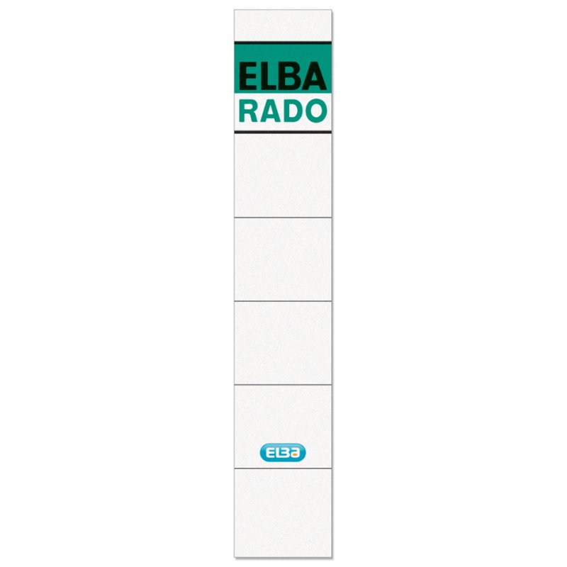 ELBA étiquettes dos de classeur, autocollantes, largeur de dos 50 mm, 10 pièces