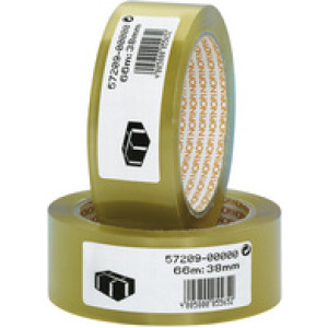 NOPI verpakkingstape PVC, transparant, 50 mm × 66 m, 6 stuks
