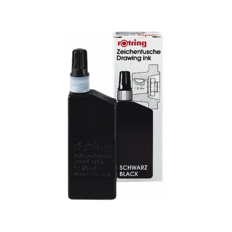 rotring tekentusche zwart voor isograph/Variant pennen, 23 ml