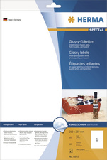 HERMA fles-etiketten SPECIAL, 90×120 mm, wit, 160 stuks