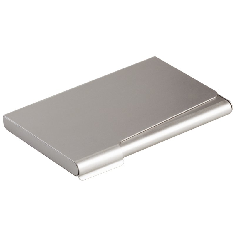 DURABLE visitekaarthouder Business Card Box, mattzilver, aluminium, 20 visitekaartjes