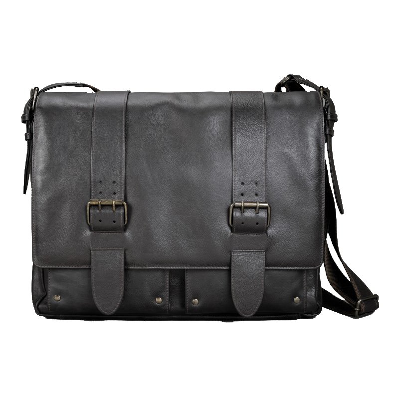 PRIDE&SOUL sac à bandoulière TANK, cuir, marron foncé, 400×105×330 mm