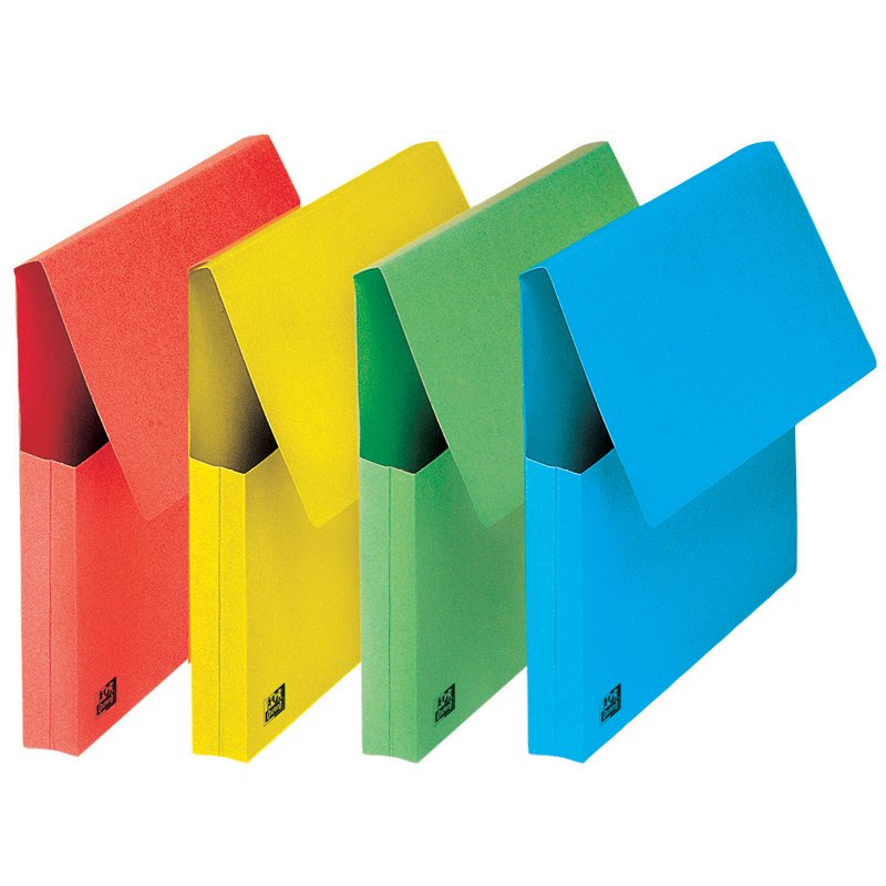 Oxford documentmap karton A4, geel, 30 mm, 10 stuks