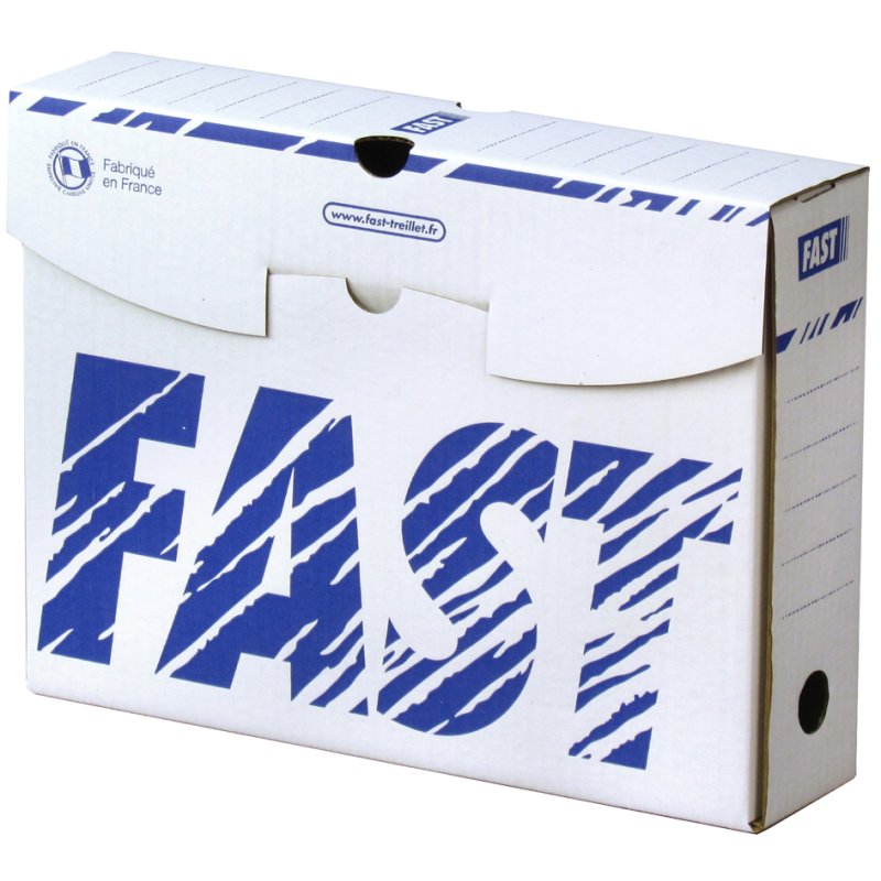 FAST boîte d'archivage 250×330 mm, largeur dos 200 mm, carton, 25 pièces