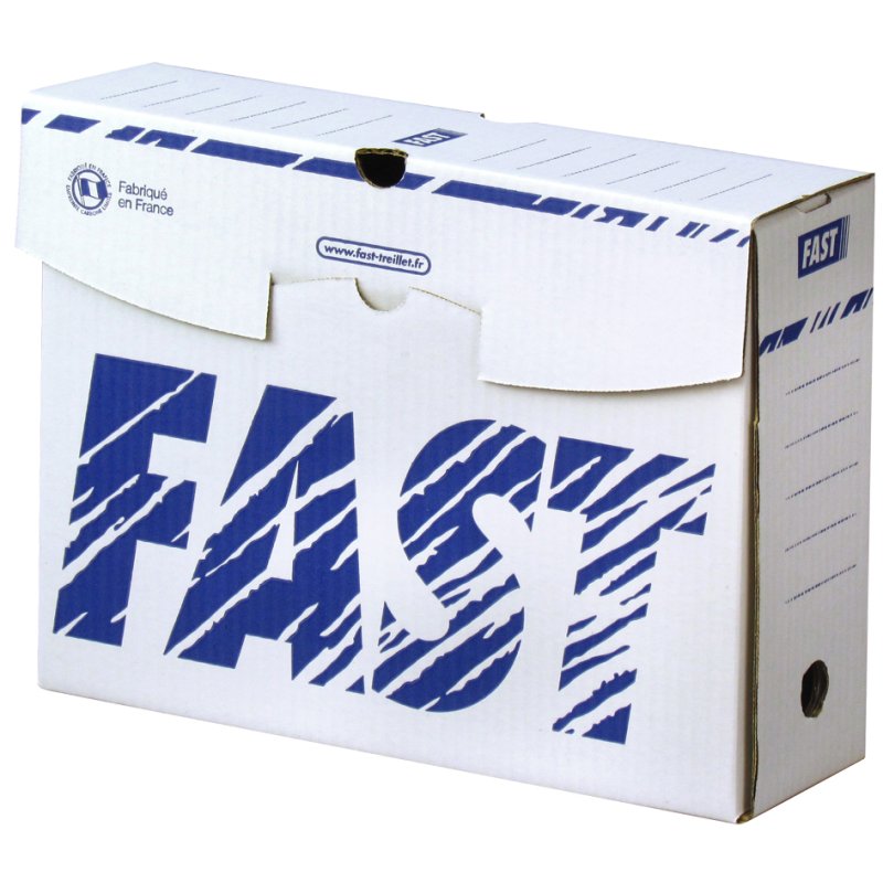 FAST boîte d'archivage 250×330 mm, largeur dos 200 mm, carton, 25 pièces