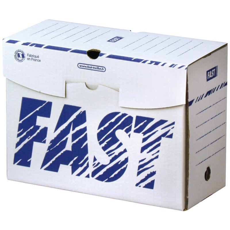 FAST boîte d'archivage 250×330 mm, largeur dos 200 mm, carton, 25 pièces