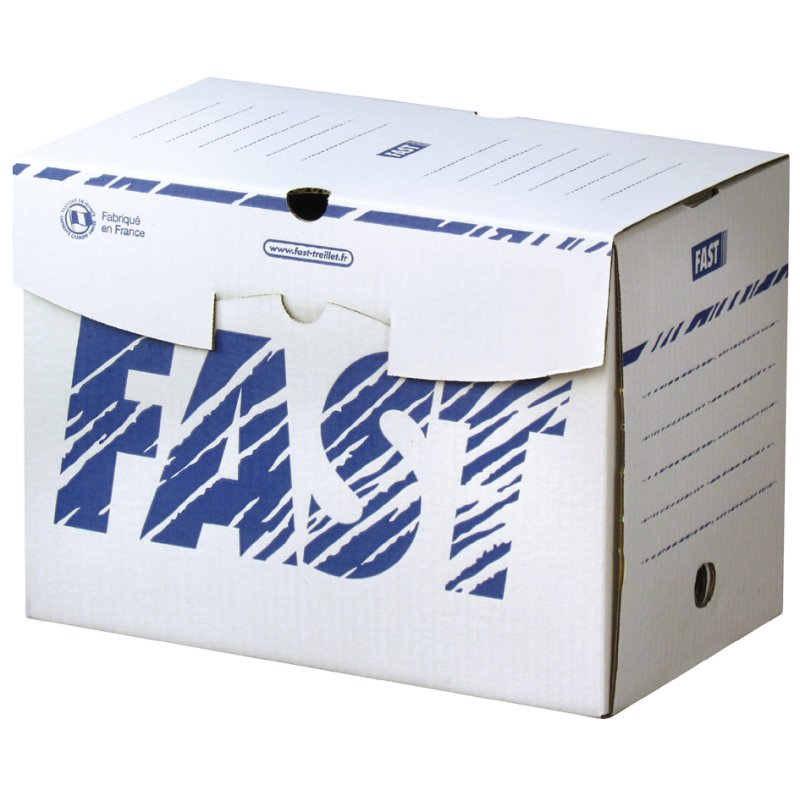 FAST boîte d'archivage 250×330 mm, largeur dos 200 mm, carton, 25 pièces