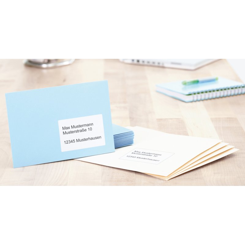 HERMA adresetiketten, 38,1 × 21,2 mm, wit, 6500 stuks