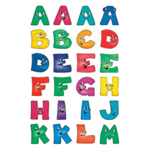 HERMA letterstickers A-Z, vrolijke gezichtjes, 20 mm, 2 vel