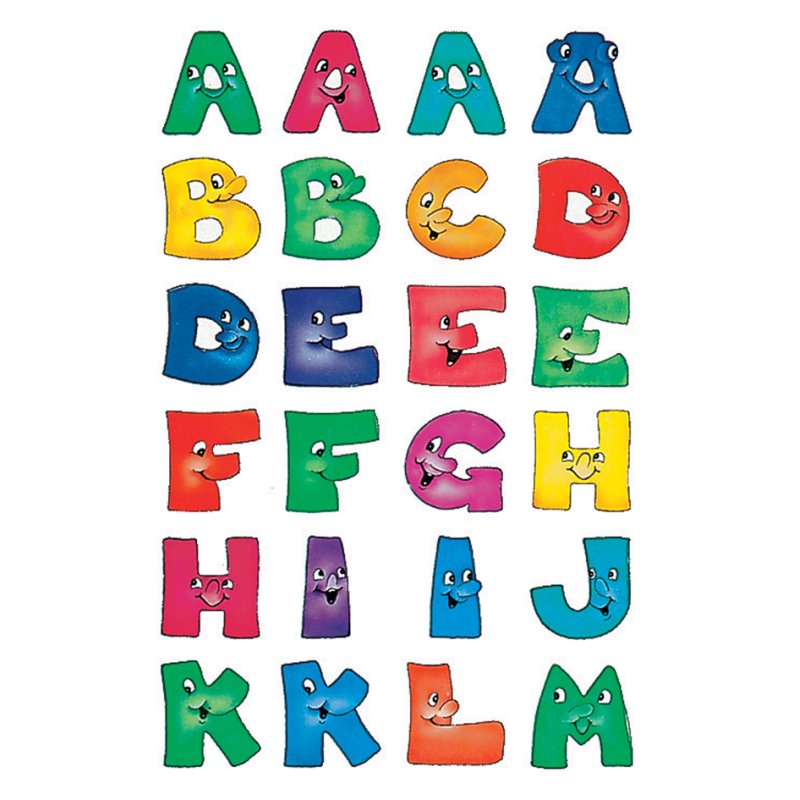 HERMA letterstickers A-Z, vrolijke gezichtjes, 20 mm, 2 vel