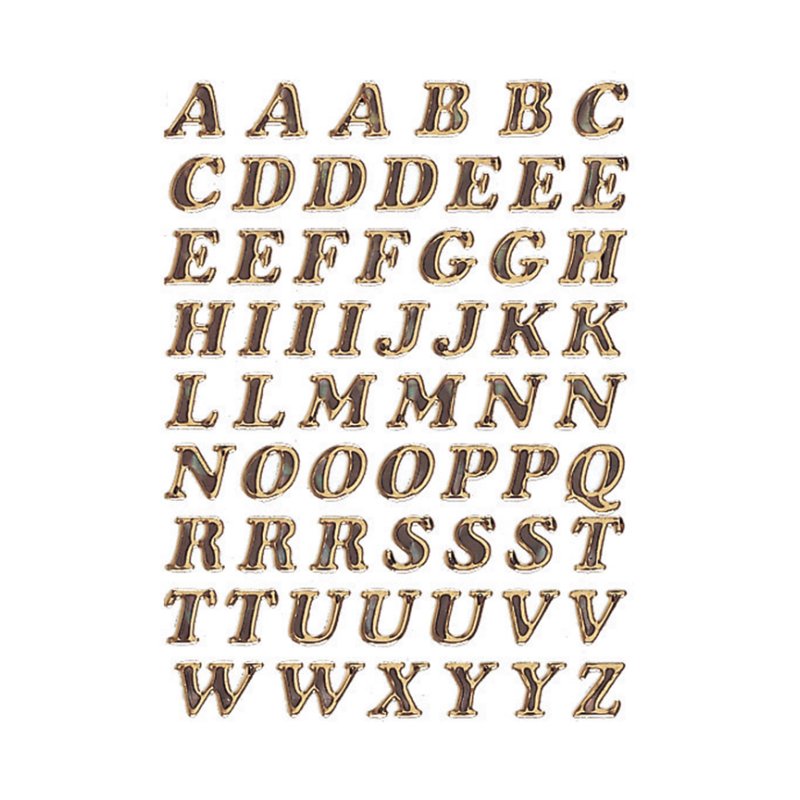 HERMA alfabet-stickers A-Z, goud glitterend, 8 mm, 61 stuks